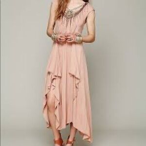 New Romantics by Free People high-low dress in Soft Rose